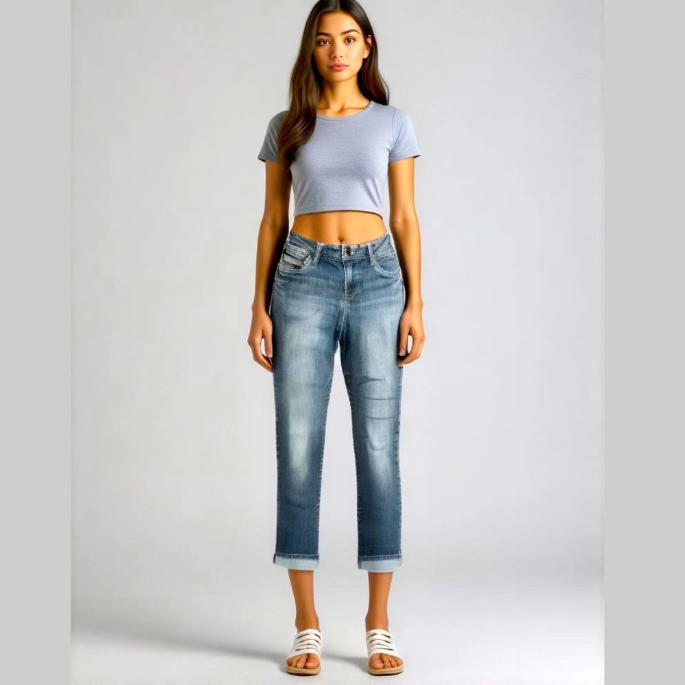 Kut from the Kloth Cropped Boyfriend Jean